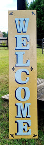 Vertical Welcome Sign