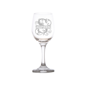 Personalized Engraved Wine Glasses & Cheese Plate Set